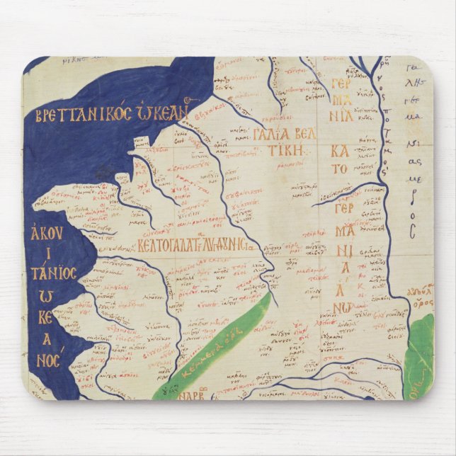 Karta av frankriken, från 'Geographia Musmatta (Framsidan)