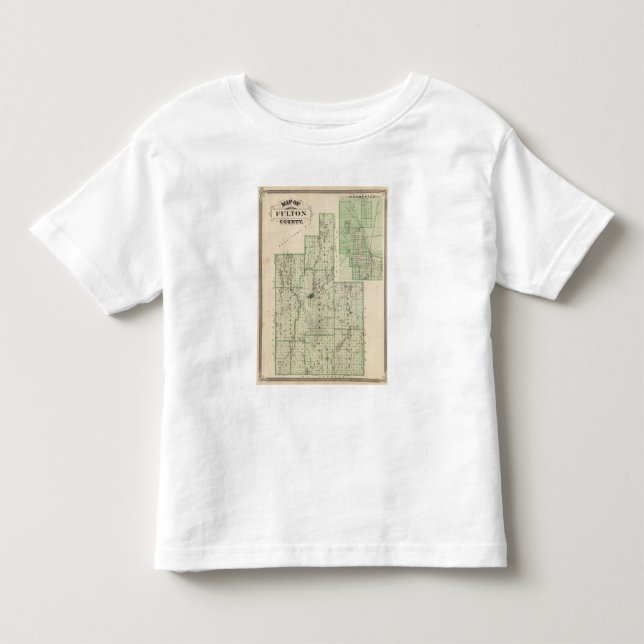 Karta av Fulton County med Rochester, Fulton Co Tee (Framsida)