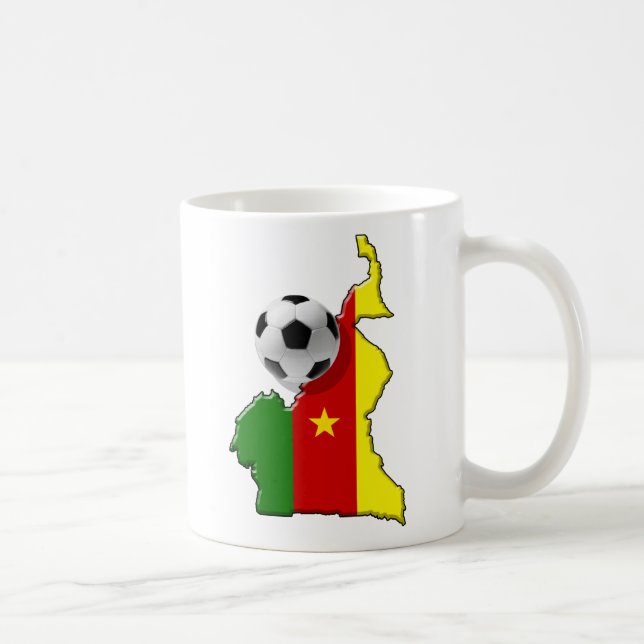Karta av gåvorna för boll för KamerunCameroun Kaffemugg (Höger)