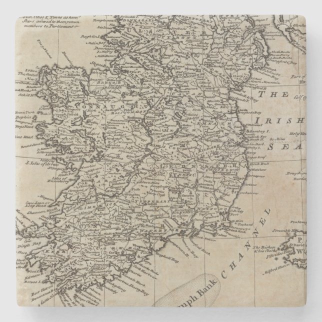 Karta av Irland Stenunderlägg (Framsidan)