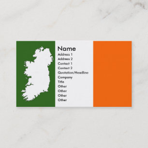 Karta av Irland visitkortar Visitkort