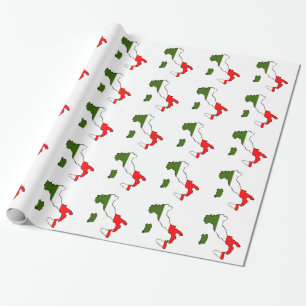 Karta av italien presentpapper