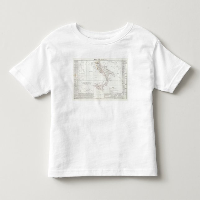 Karta av italien tee (Framsida)