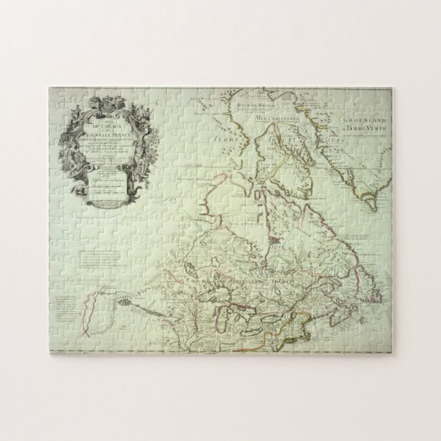 Karta av Kanada Pussel (Horisontell)