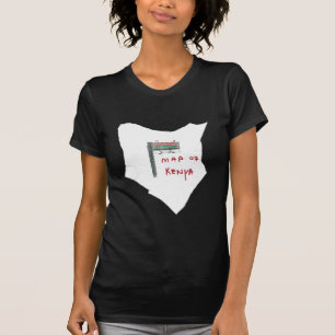 Karta av Kenya Tee