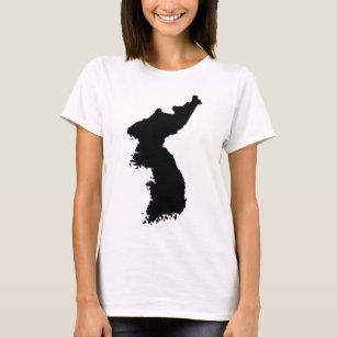 Karta av Korea T Shirt