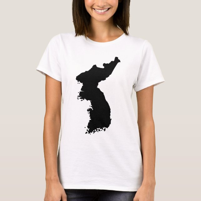 Karta av Korea T Shirt (Framsida)