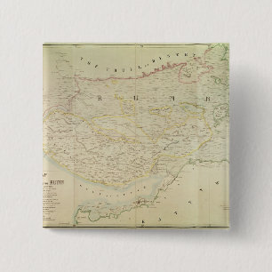 Karta av Kutch och Runn, Indien, 1854 Knapp