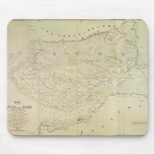 Karta av Kutch och Runn, Indien, 1854 Musmatta