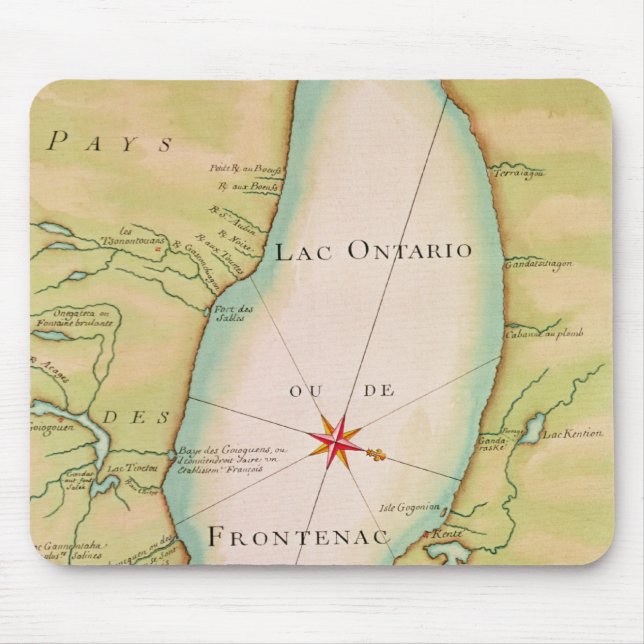Karta av Lake Ontario Musmatta (Framsidan)