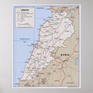 Karta av Libanon (2002) Poster