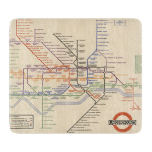 Karta av London underjordiska järnvägar