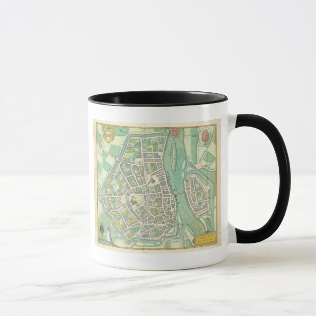 Karta av Maastricht, från 'Civitates Orbis Mugg (Höger)