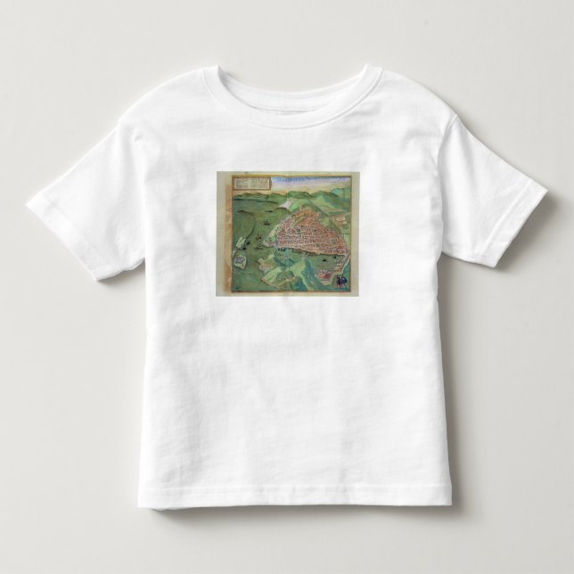 Karta av Marseilles, från 'Civitates Orbis Tee (Framsida)