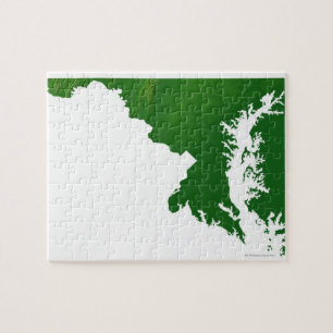 Karta av Maryland 3 Pussel