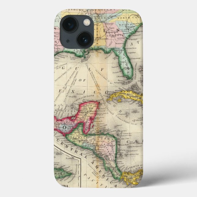 Karta av Mexico, Central America (Baksida)