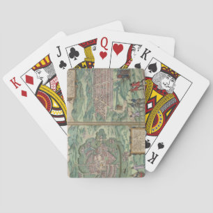 Karta av Mexico och Cuzco, från 'Civitates Orbis Spel Kort