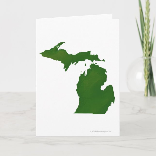 Karta av Michigan Kort (Framsida)