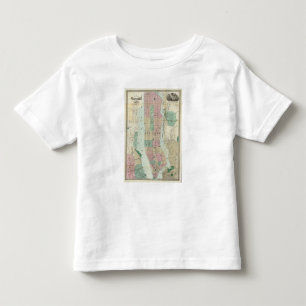 Karta av New York och vicinityen T-shirt