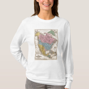 Karta av Nordamerika 2 T-shirt