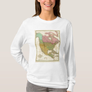 Karta av Nordamerika 3 T Shirt