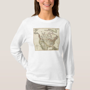 Karta av Nordamerika 4 T-shirt