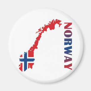 Karta av norgen magnet