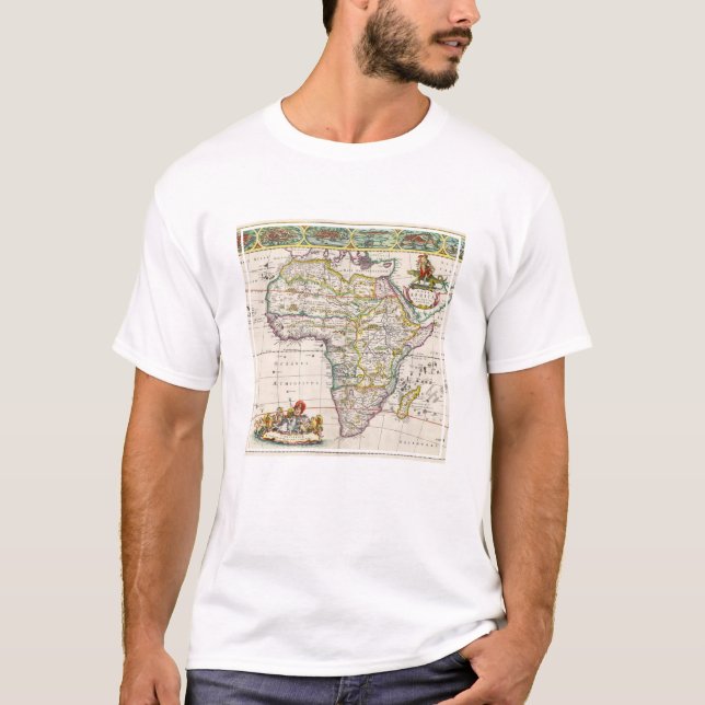 Karta av Novaafrikan för afrika | T Shirt (Framsida)