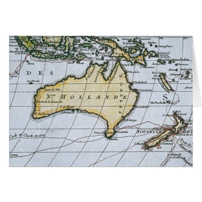 Karta av nya Holland Hälsningskort (Framsidan Horizontal)