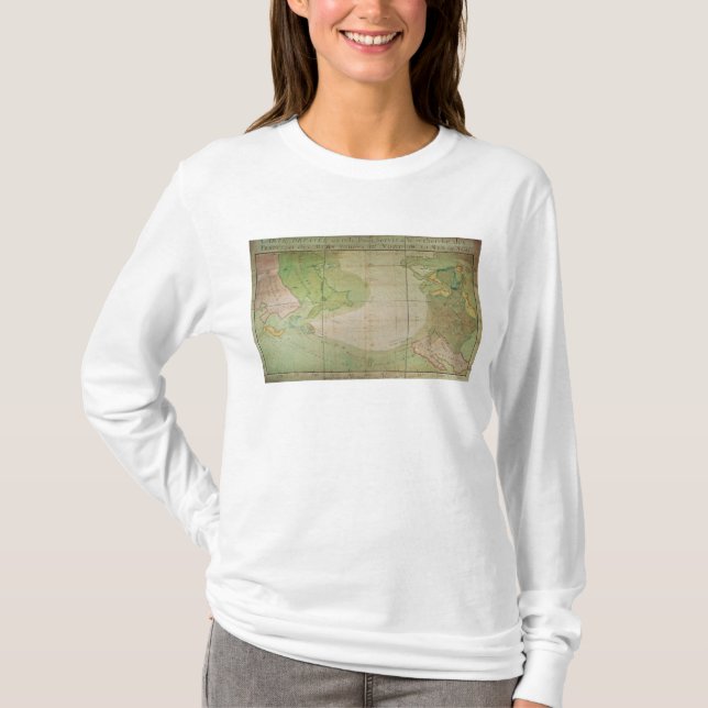 Karta av nya upptäckter tee shirt (Framsida)