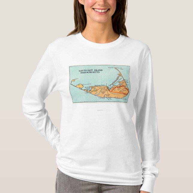 Karta av ön tee (Framsida)
