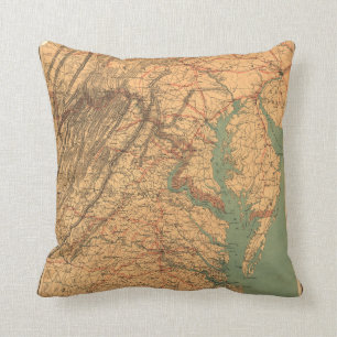 Karta av östliga Virginia (1862) Kudde