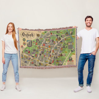 Karta av Oxford, England (brittiska järnvägar) Filt