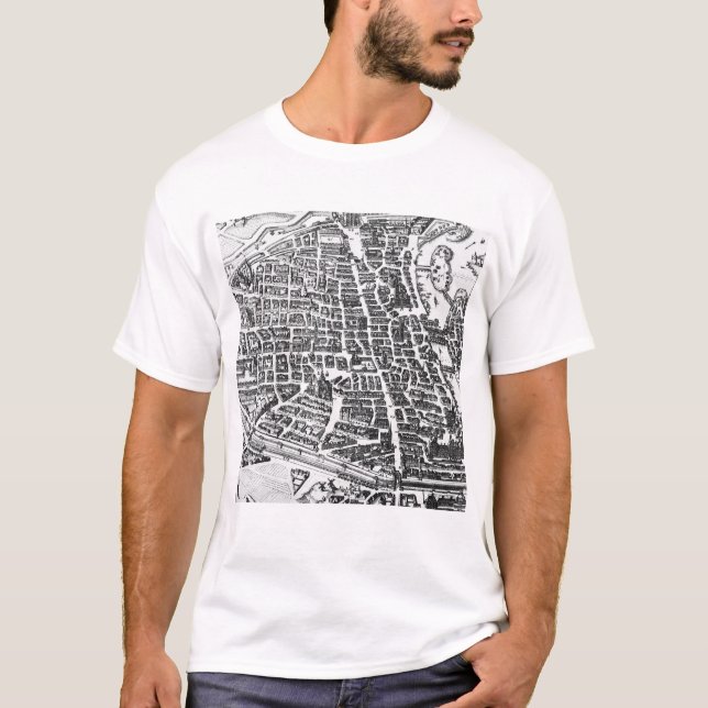Karta av Paris, 1620 T Shirt (Framsida)