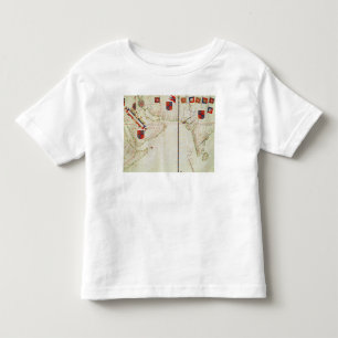 Karta av Persien, Arabien och Indien T-shirt