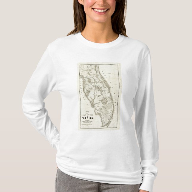 Karta av placera av krig i Florida Tröja (Framsida)