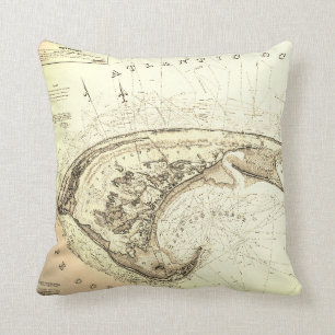 Karta av Provincetown i 1830's Truro Kudde
