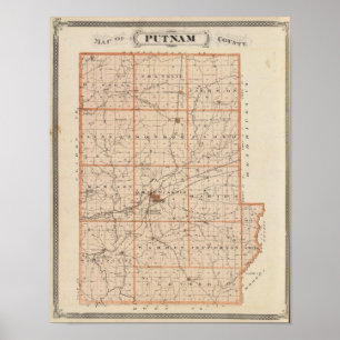 Karta av Putnam County Poster