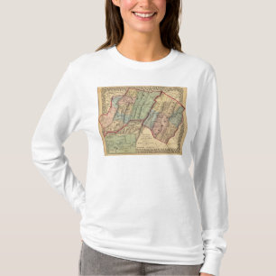 Karta av Randolph, Pendleton län T-shirt