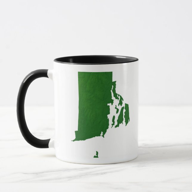Karta av Rhode - ö 2 Mugg (Vänster)