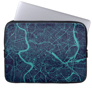 Karta av Rome Laptop Fodral