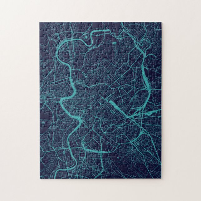 Karta av Rome Pussel (Vertikal)