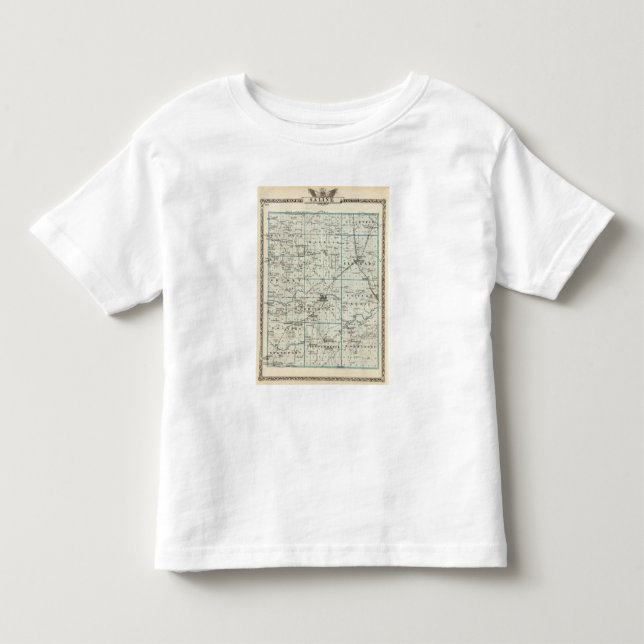 Karta av Saline County Tee (Framsida)