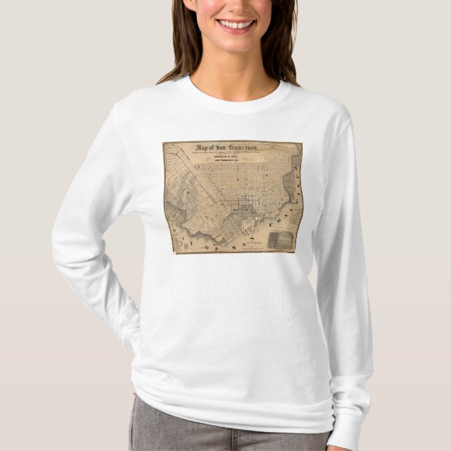 Karta av San Francisco Tee (Framsida)
