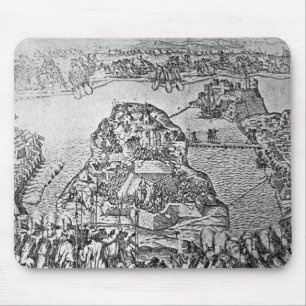 Karta av siegen av Malta i 1565 Musmatta