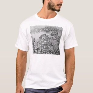 Karta av siegen av Malta i 1565 Tee Shirt