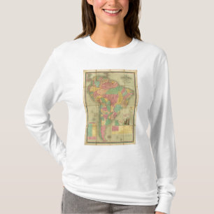Karta av South America 2 T Shirt
