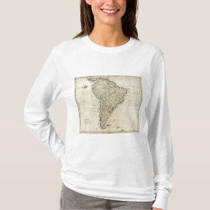 Karta av South America Tee