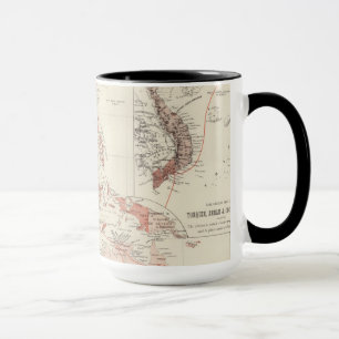 Karta av South East Asia & norr Australien Mugg