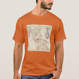 Karta av South East Asia & norr Australien T Shirt